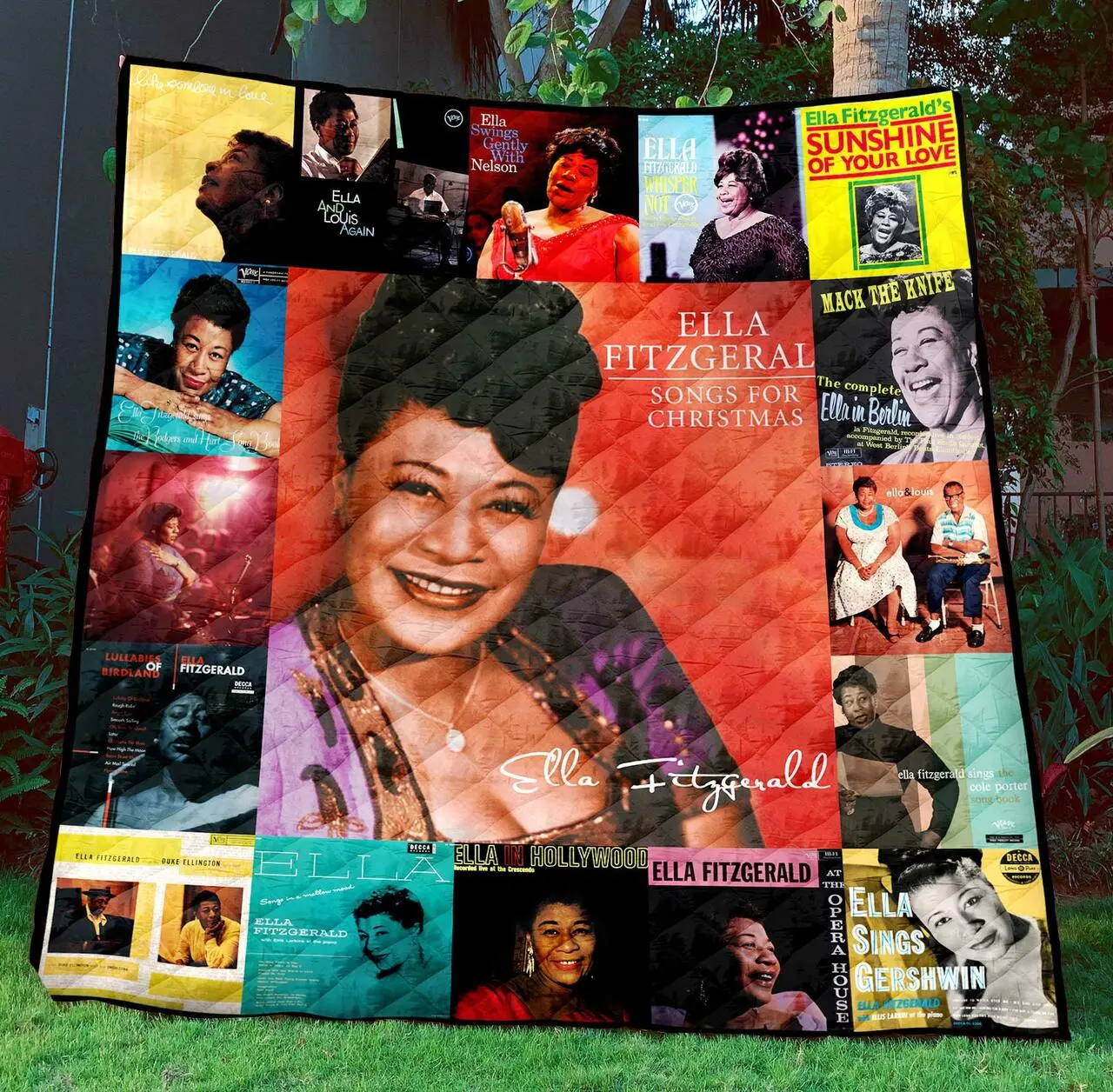 Elfi Tml310706 Ella Fitzgerald Quilt Blanket Quilt and Home Decor