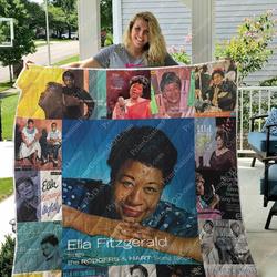 Ella Fitzgerald Albums Quilt Blanket For Fans Ver 17 and Home Decor