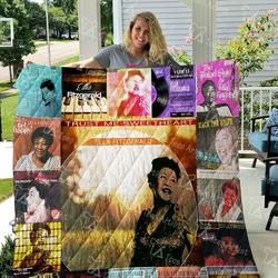 Ella Fitzgerald Quilt Blanket 0794 and Home Decor