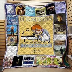 Elton John Collage Blanket Th1807 Quilt and Home Decor