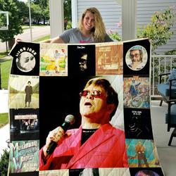 Elton John Quilt Blanket For Fans Ver 17 and Home Decor