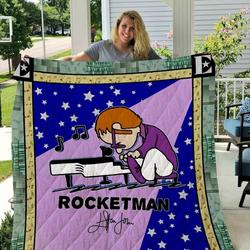 Elton John Rocketman Blanket N2906 Quilt and Home Decor