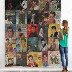 Elvis Presley 03 Quilt Blanket and Home Decor