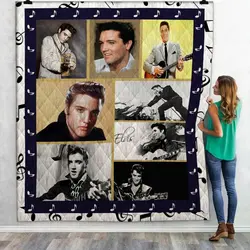 Elvis Presley 04 Quilt Blanket and Home Decor