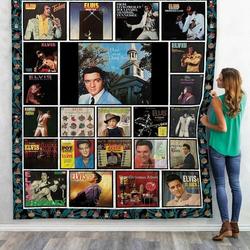 Elvis Presley Albums Quilt Blanket and Home Decor