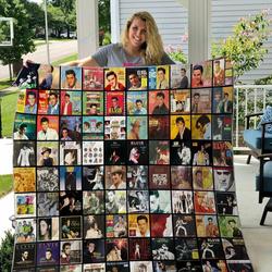 Elvis Presley All Albums Quilt Blanket and Home Decor