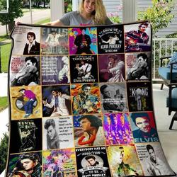 Elvis Presley Quilt Blanket Hvt100602  Quilt and Home Decor