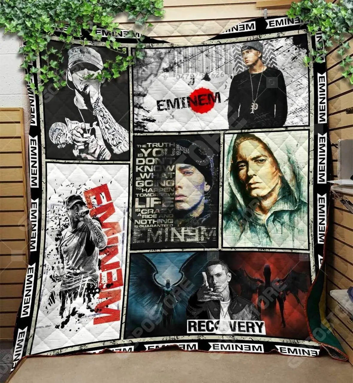 Eminem Beautiful Art Like 3D Personalized Customized Quilt Blanket 1235 and Home Decor