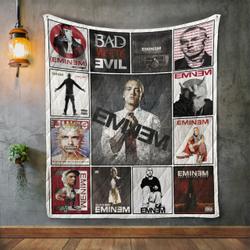 Eminem Style Three Album Covers Quilt Blanket and Home Decor