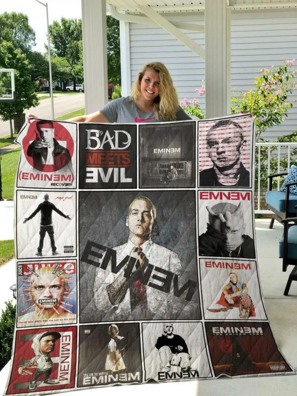 Eminem Style Three Quilt Blanket Quilt and Home Decor