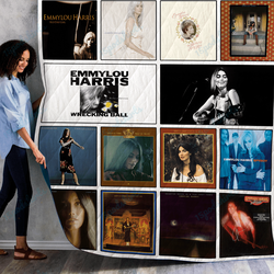 Emmylou Harris Albums Quilt Blanket Ver14 and Home Decor