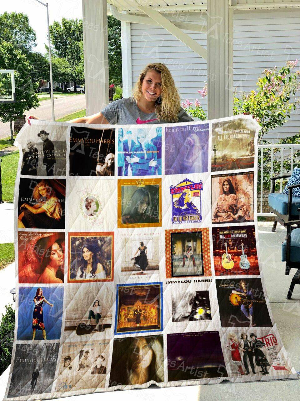 Emmylou Harris Quilt Blanket 0863 and Home Decor