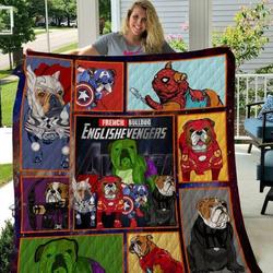 English Bulldog Ava Quilt Blanket Beeq5002  Quilt and Home Decor