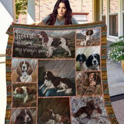 English Springer Spaniel 10 Quilt Blanket and Home Decor