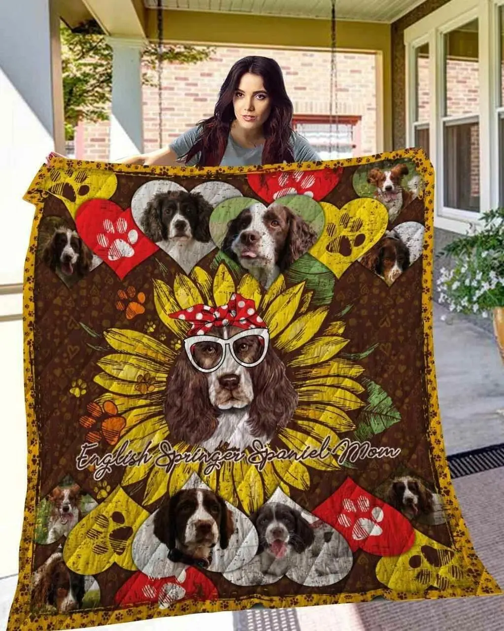 English Springer Spaniel 14 Blanket Th10072019 Quilt and Home Decor
