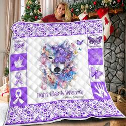 Epilepsy Awareness Quilt Blanket ABC06011260 and Home Decor