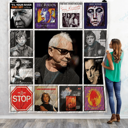 Eric Burdon Albums Quilt Blanket 01 and Home Decor