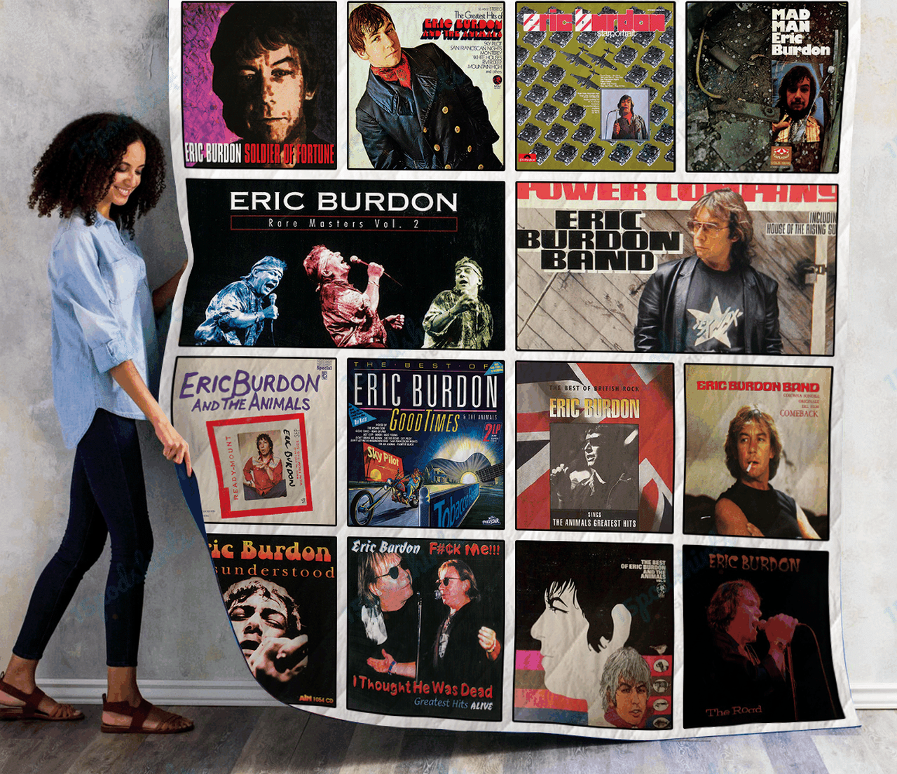 Eric Burdon Complications Quilt Blanket Ver 14 and Home Decor