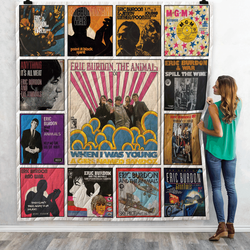 Eric Burdon Singles Quilt Blanket Ver 13 and Home Decor