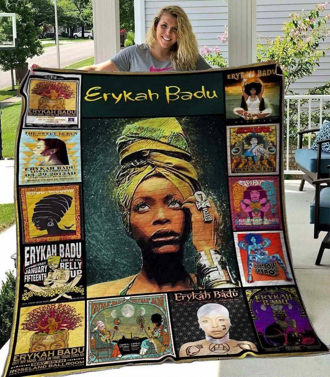 Erykah Badu 1 Blanket Th1607 Quilt and Home Decor