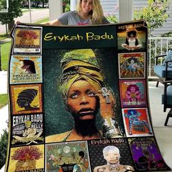 Erykah Badu 1 Blanket Th1607 Quilt and Home Decor