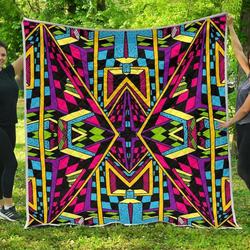 Ethnic Psychedelic Trippy Cl17100272Mdq Quilt Blanket and Home Decor