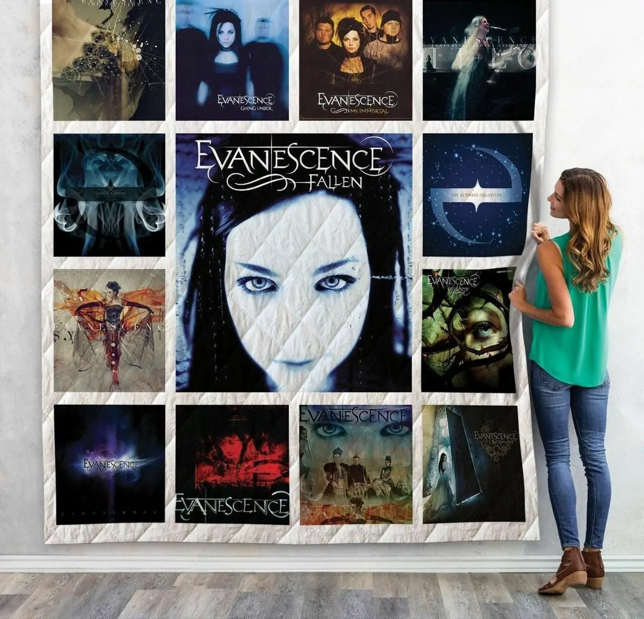 Evanescence Quilt Blanket For Fans New Arrival 01 and Home Decor