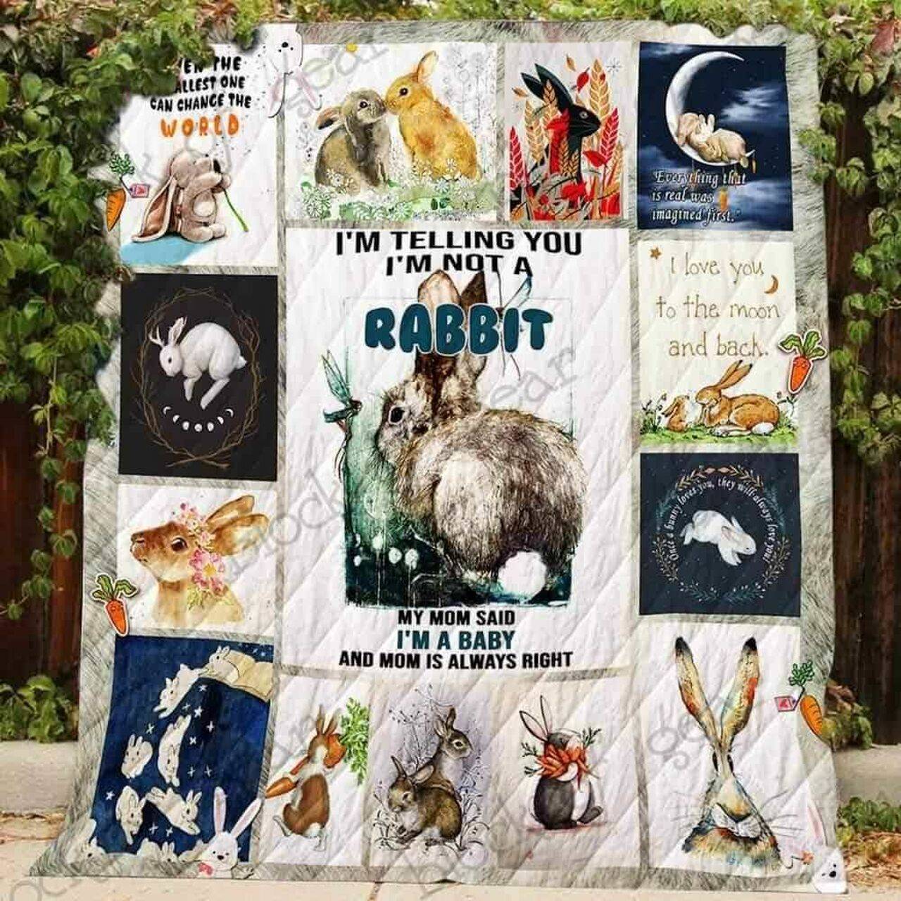 Even The Smallest One Can Change The World Rabbit Blanket Kc1507 Quilt and Home Decor