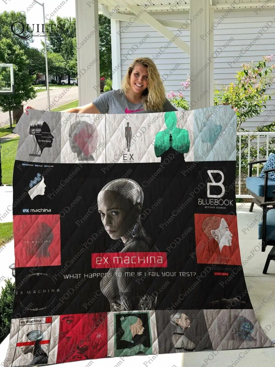 Ex Machina Quilt Blanket and Home Decor