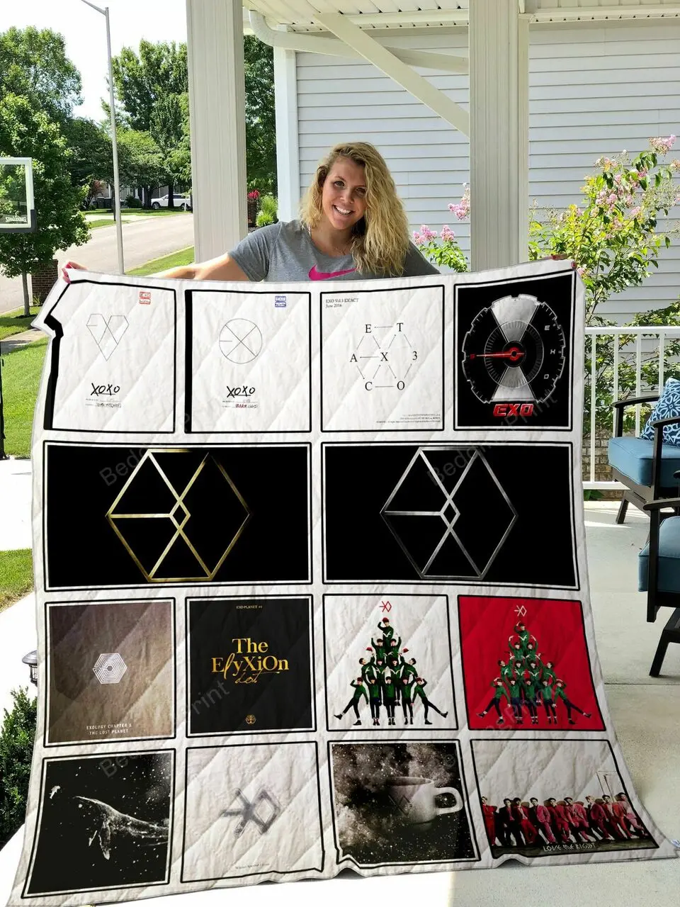 Exo Quilt Blanket and Home Decor