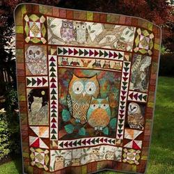 Eyeball Owl Quilt Blanket  Quilt and Home Decor