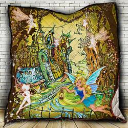 Fairies In The Magic World Cl18100244Mdq Quilt Blanket and Home Decor