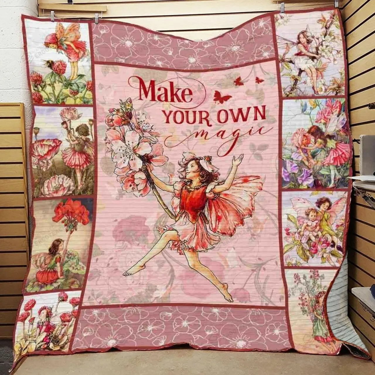 Fairy Make Your Own Magic Quilt Blanket Great Customized Blanket Gifts For Birthday Christmas Thanksgiving and Home Decor