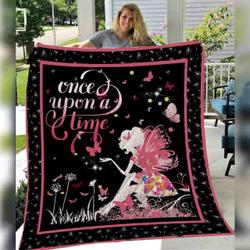 Fairy Once Upon A Time Quilt Blanket Great Customized Blanket Gifts For Birthday Christmas Thanksgiving and Home Decor