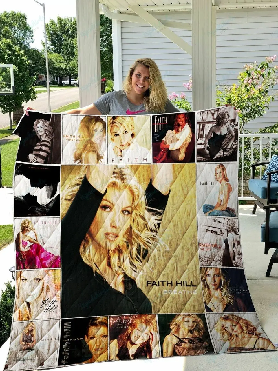 Faith Hill Quilt Blanket 0933 and Home Decor