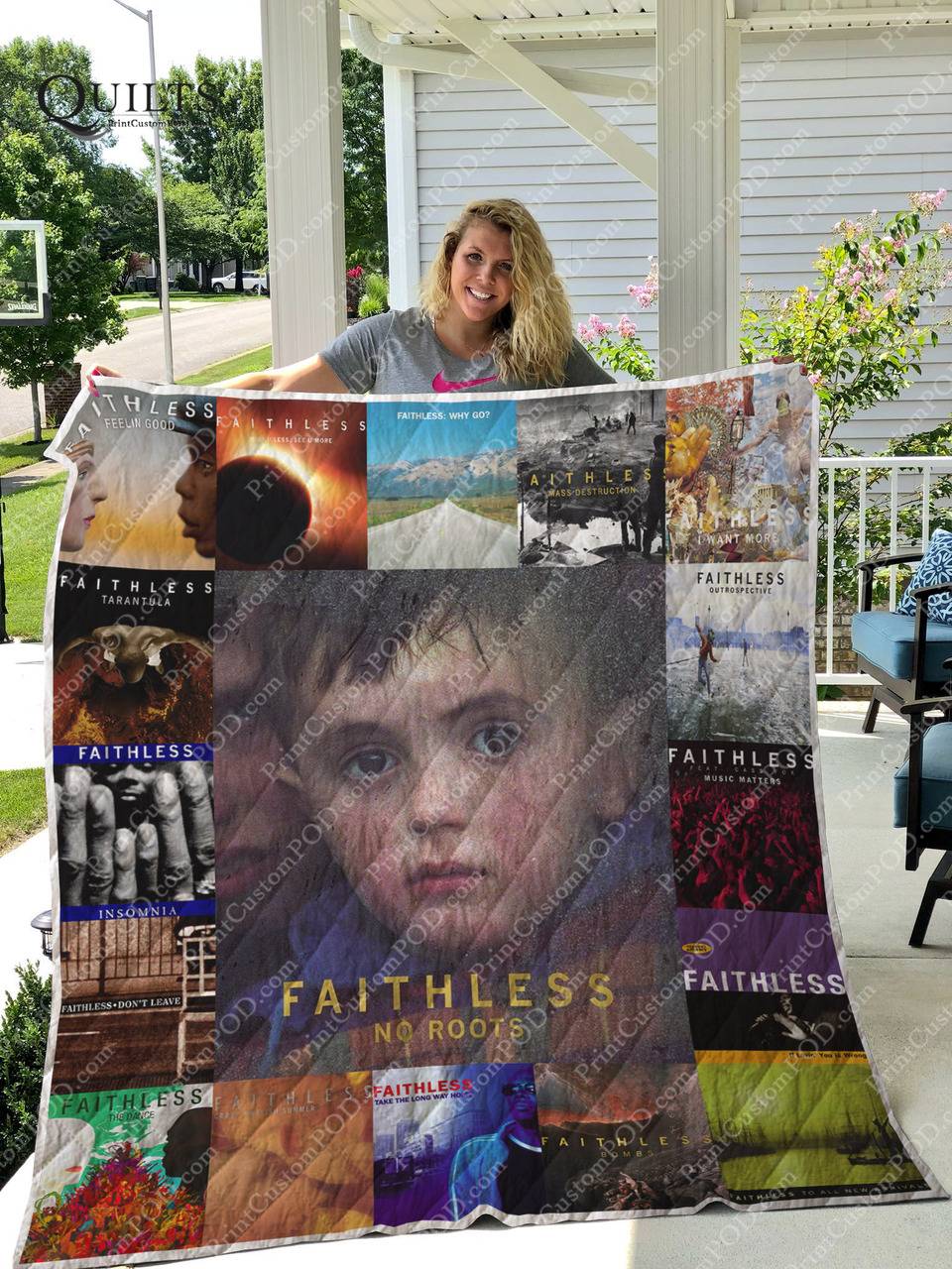 Faithless Albums Quilt Blanket For Fans Ver 17 and Home Decor