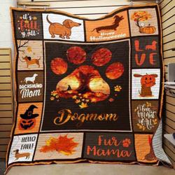 Fall Dachshund Quilt Blanket ABC07113170 and Home Decor
