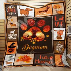 Fall Dachshund Quilt Blanket Dhc06021180Td and Home Decor