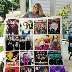 Fall Out Boy Albums Quilt Blanket 02 and Home Decor