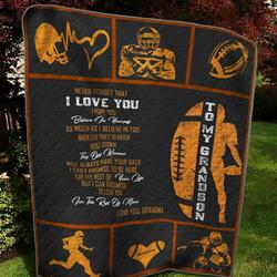 Family 3D Customized Quilt Grandson I Love You TUH107276 PLEN2407 and Home Decor