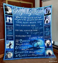 Family My Love Beside You Love You Support You Quilt Gg and Home Decor