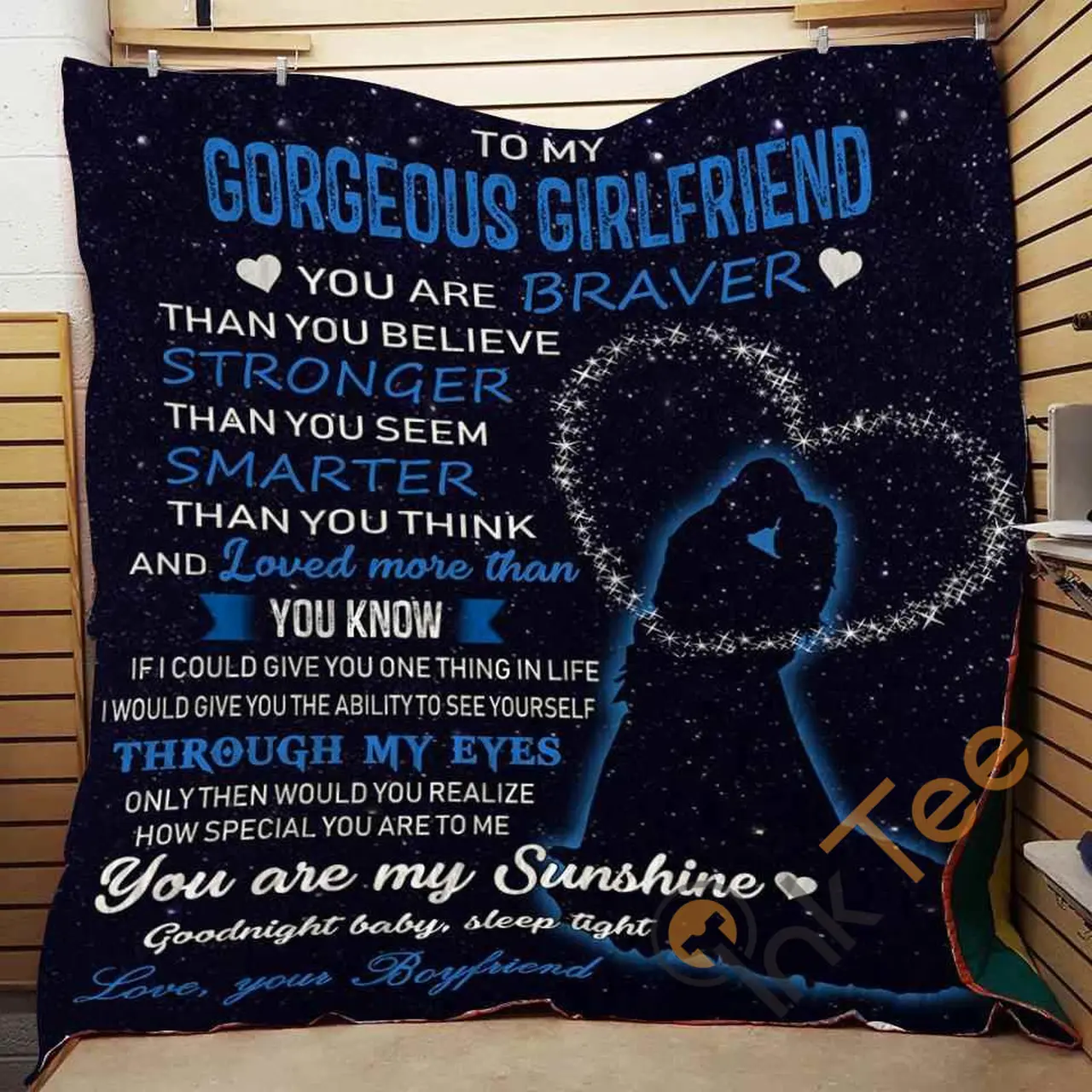 FAMILY -TO MY GORGEOUS GIRLFRIEND Blanket TH0907 Quilt and Home Decor