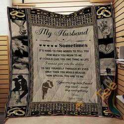 FAMILY TO MY HUSBAND - SOMETIMES Blanket TH0907 Quilt and Home Decor