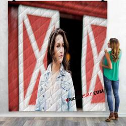 Famous Person Ashton Shepherd N 3D Customized Personalized Quilt Blanket and Home Decor