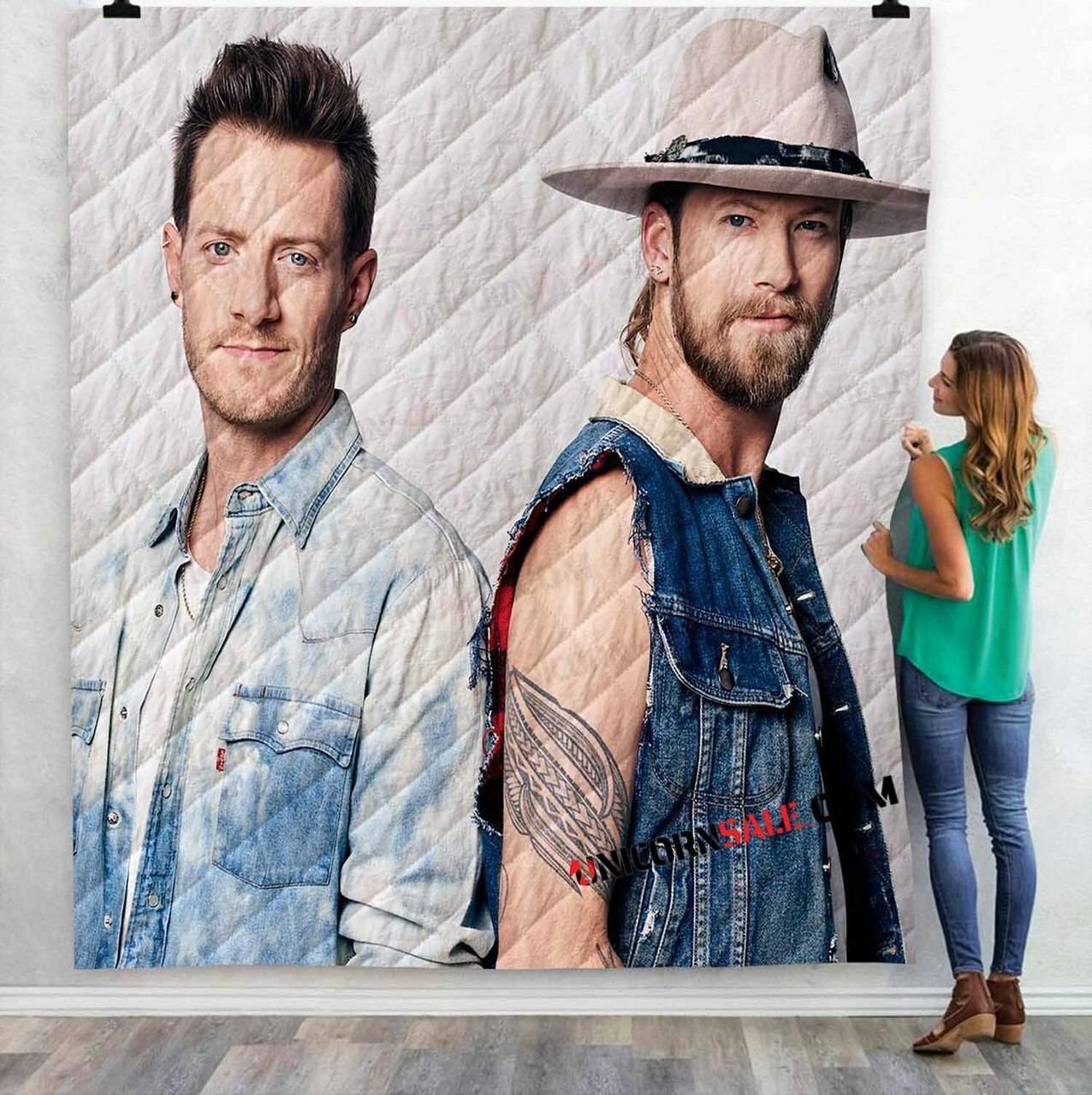 Famous Person Florida Georgia Line V 3D Customized Personalized Quilt Blanket and Home Decor