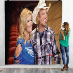 Famous Person Garth Brooks N 3D Customized Personalized Quilt Blanket and Home Decor