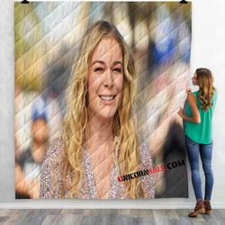Famous Person Leann Rimes N 3D Customized Personalized Quilt Blanket and Home Decor