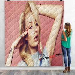 Famous Rapper Iggy Azalea N 3D Customized Personalized Quilt Blanket and Home Decor