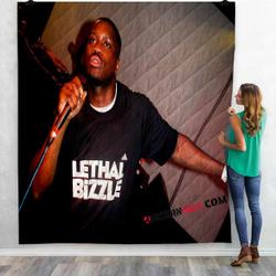 Famous Rapper Lethal Bizzle N 3D Customized Personalized Quilt Blanket and Home Decor