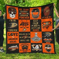 Fan Anaheim Ducks Amazing Gift Idea Quilt and Home Decor